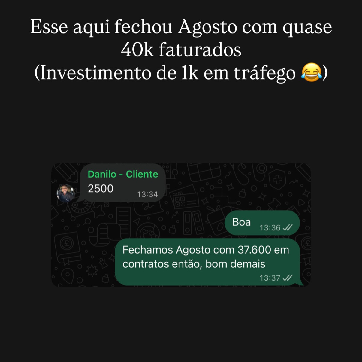 Resultado comprovado 01
